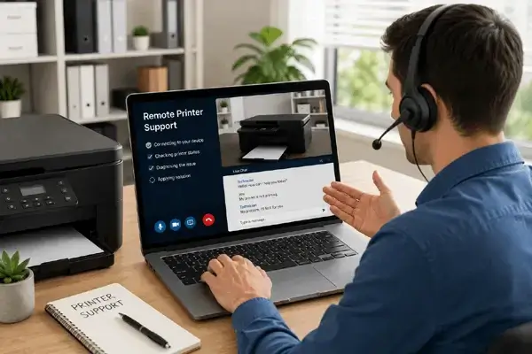 Remote printer support